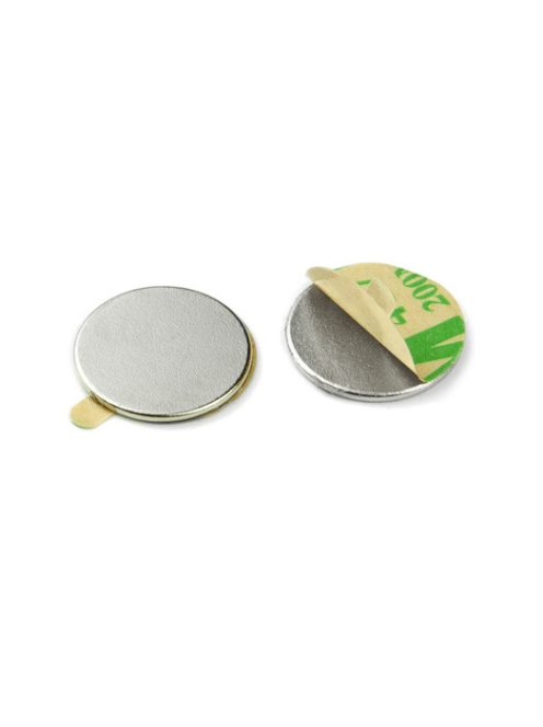 Magnet neodim disc 15mm x 1mm, cu adeziv